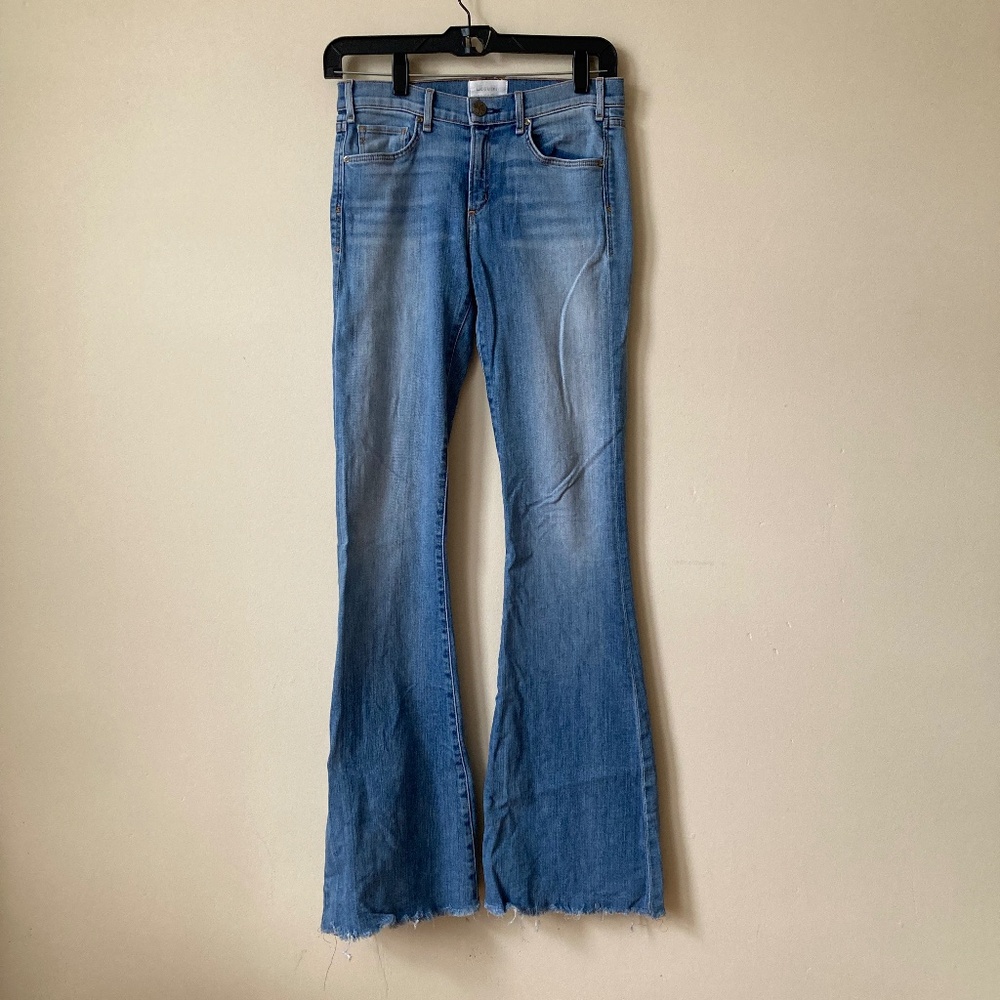 McGuire Majorelle Flare Raw Hem Jeans